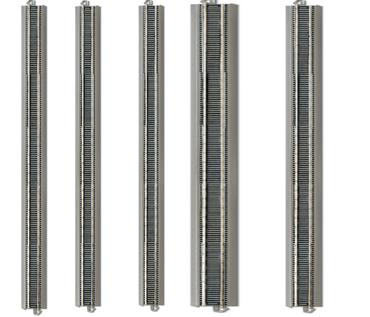 Bachmann E-Z Track Half Section - 17.5" Radius Curved Track (6 Pieces), N Scale Model Railroad