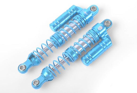 RC4WD RC4Z-D0057 Ballistic Fabrication Dual Spring Piggyback Shocks Blue/Silver - PowerHobby