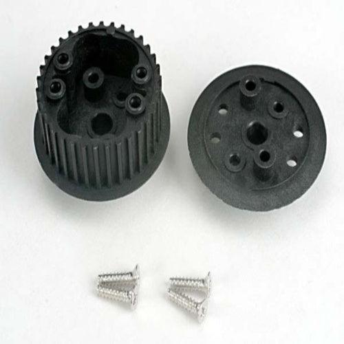 4881 Traxxas 4881 Differential Side Cover & Screws Nitro 4-Tec | PowerHobby