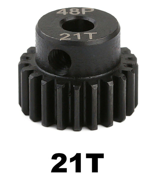 Powerhobby Hardened Steel 48P 5MM 21T Pinion Gear - PowerHobby