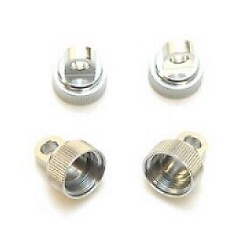 ST Racing SPTST3767S Concepts Upper Shock Caps, Silver, for Traxxas, (4pcs) - PowerHobby