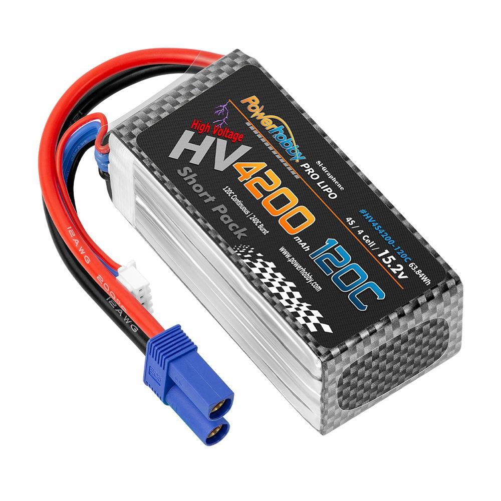 Powerhobby 4S 15.2V 4200mah 120C GRAPHENE + HV Lipo Battery w EC5 Plug - PowerHobby
