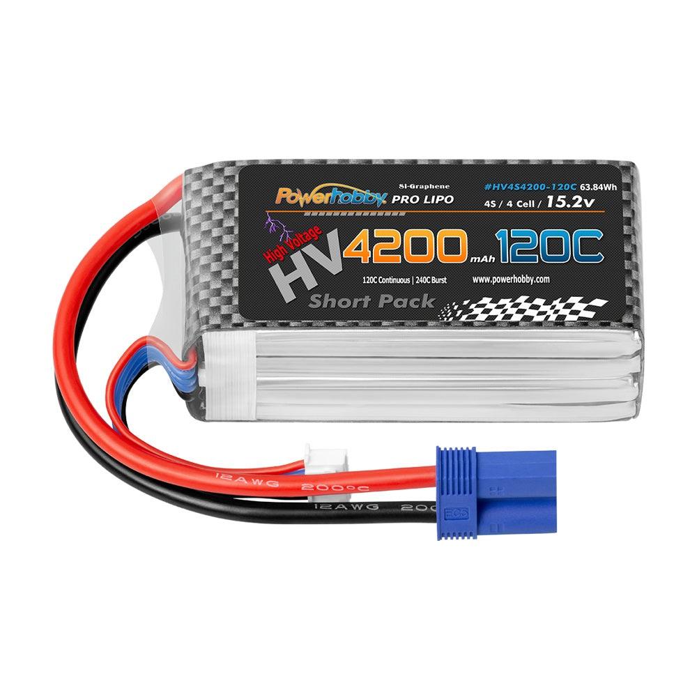 Powerhobby 4S 15.2V 4200mah 120C GRAPHENE + HV Lipo Battery w EC5 Plug - PowerHobby