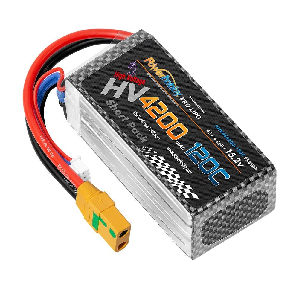 Powerhobby 4S 15.2V 4200mah 120C GRAPHENE + HV Lipo Battery w XT90 Plug - PowerHobby