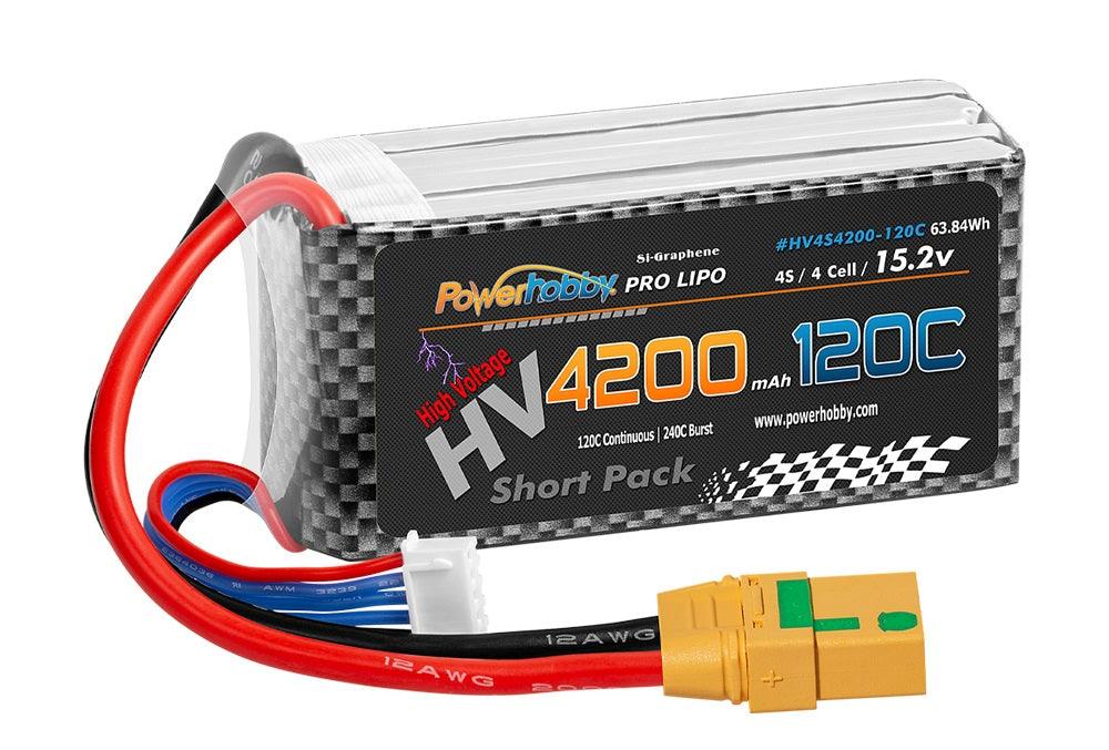 Powerhobby 4S 15.2V 4200mah 120C GRAPHENE + HV Lipo Battery w XT90 Plug - PowerHobby