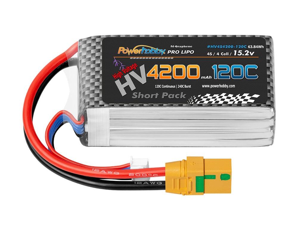 Powerhobby 4S 15.2V 4200mah 120C GRAPHENE + HV Lipo Battery w XT90 Plug - PowerHobby