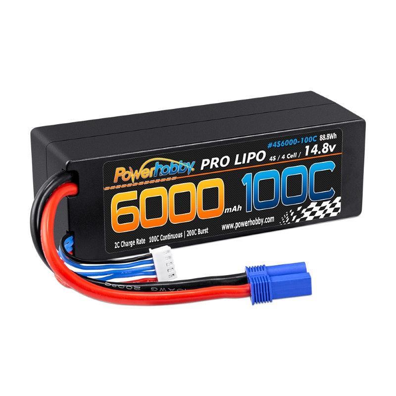 lipo c rating 4s Common Sense RC 14.8V 5200mAh 50C Hard Case with XT60 case battery pack is a high Power Hobby 4S 14.8v 6000mAh