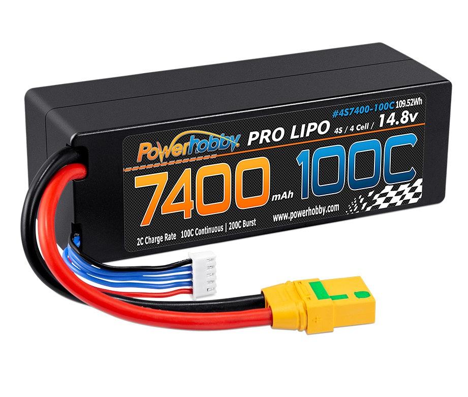 Powerhobby 4s 14.8V 7000MAH 120C Graphene Lipo Battery w XT90 Plug Hard Case - PowerHobby