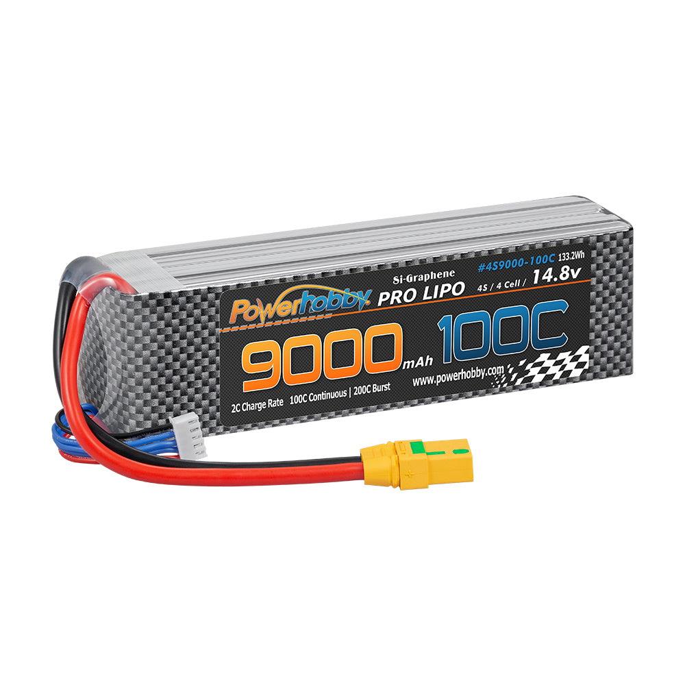 Powerhobby 4s 9000mah 100c Graphene Lipo Battery w xt90 Plug 4-Cell - PowerHobby