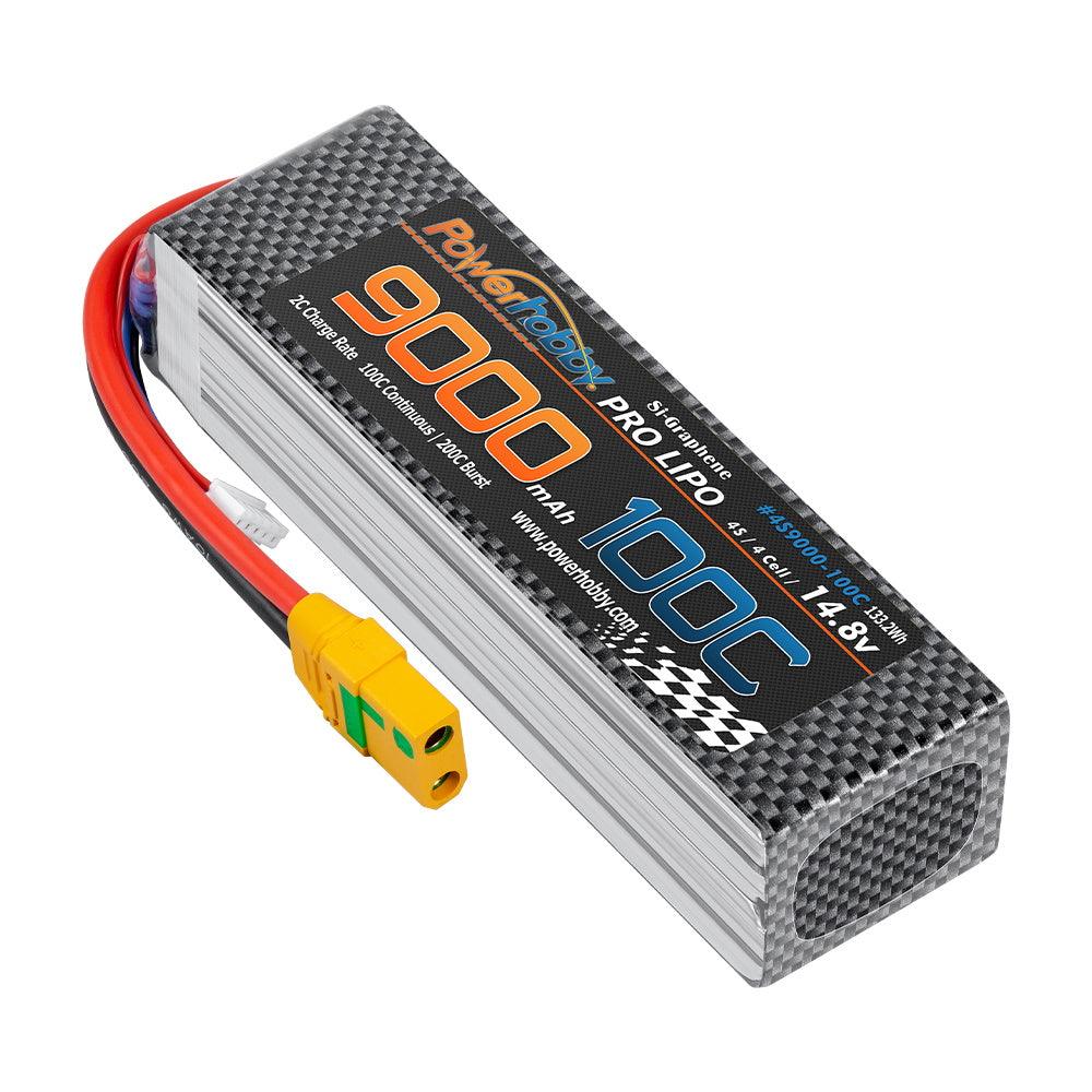 Powerhobby 4s 9000mah 100c Graphene Lipo Battery w xt90 Plug 4-Cell - PowerHobby