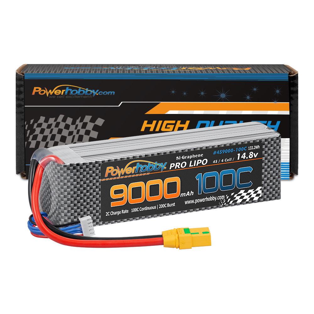 Powerhobby 4s 9000mah 100c Graphene Lipo Battery w xt90 Plug 4-Cell - PowerHobby