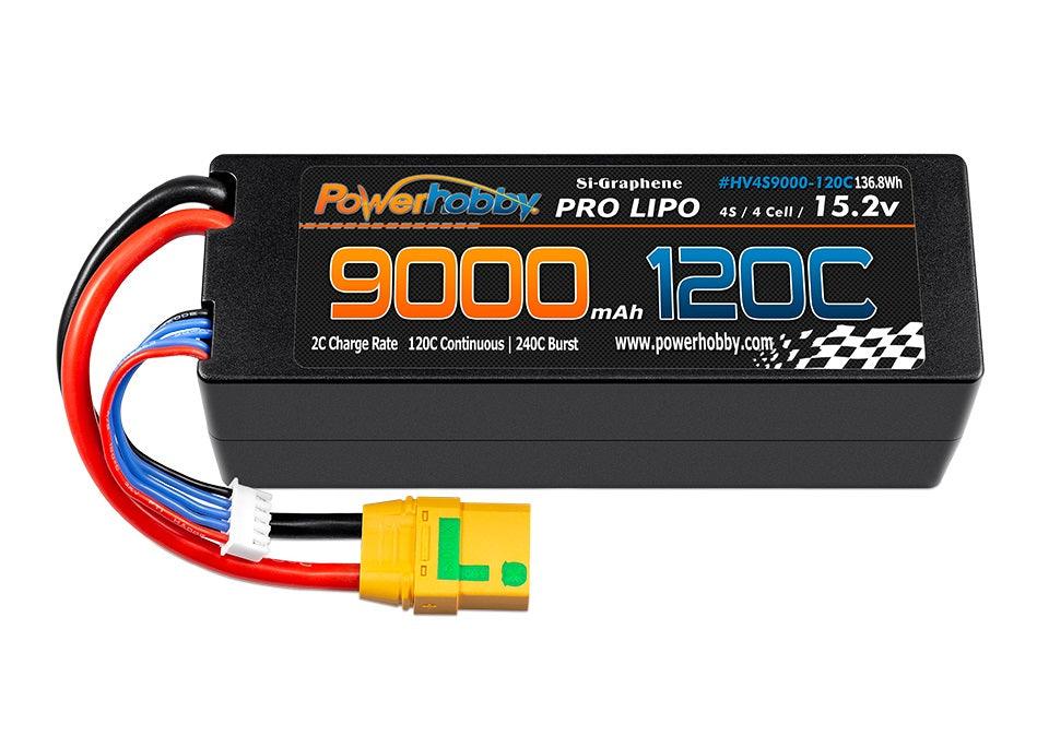Powerhobby 4S 15.2V 9000mah 120c Graphene Lipo Battery w XT90 Plug - PowerHobby