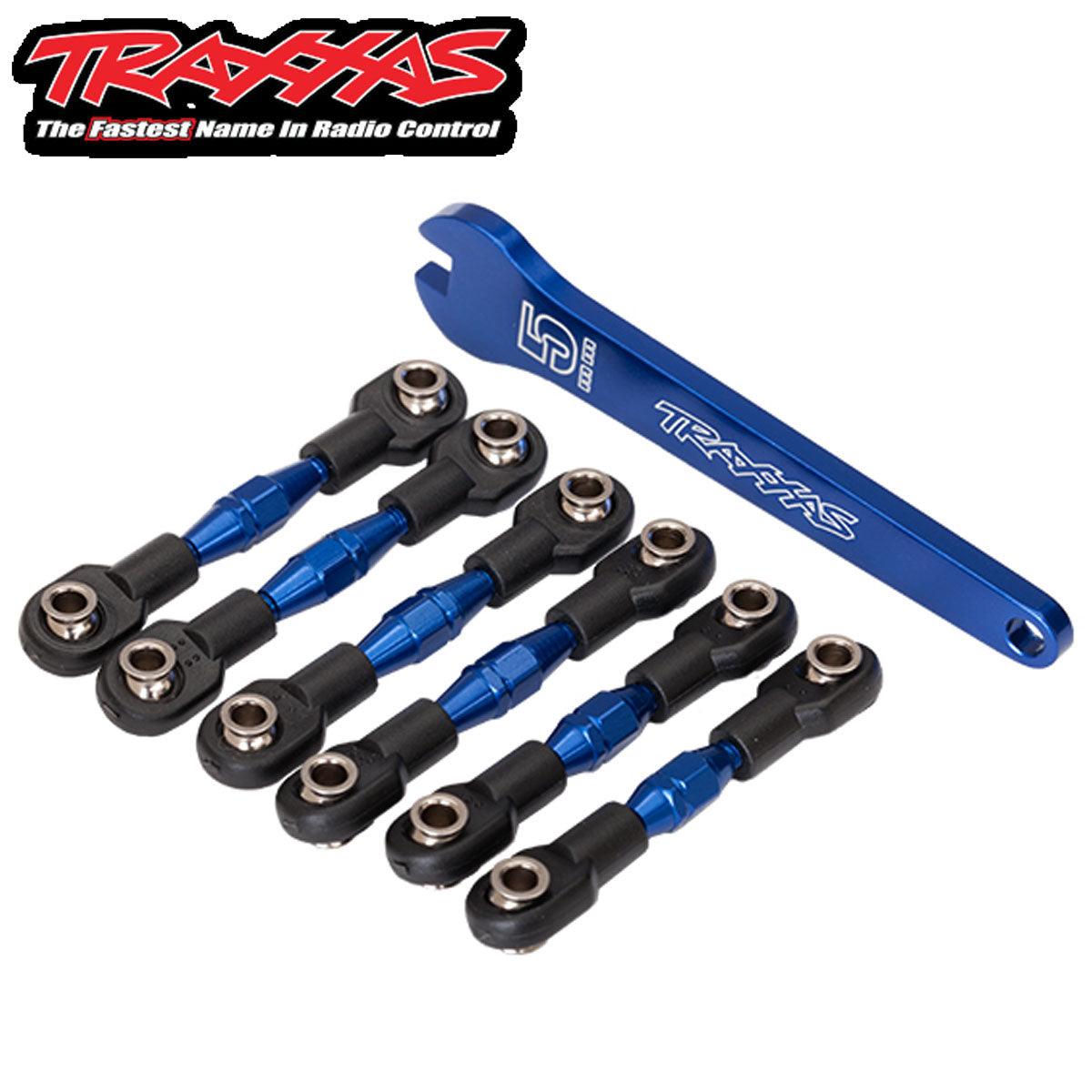 Traxxas 8341X Turnbuckles Aluminum (Blue-Anodized) Ford GT 4-Tec 2.0 - PowerHobby