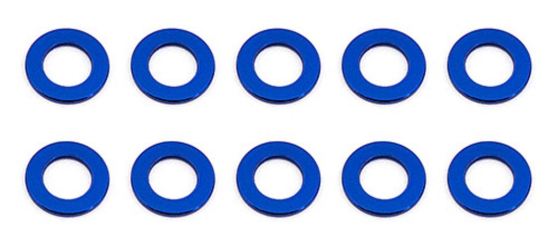 Associated 31381 Ballstud Washers, 5.5x0.5 mm Blue Aluminum Apex Scion RC10 SC10 - PowerHobby