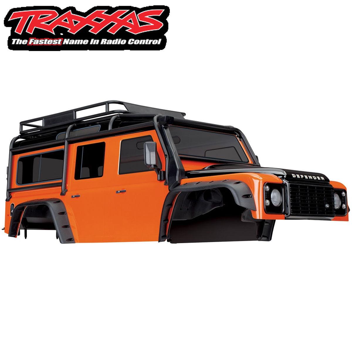Traxxas 8011A TRX-4 Land Rover Defender Adventure Edition Orange Painted Body - PowerHobby