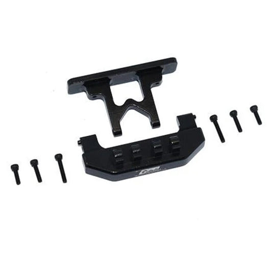 GPM Racing SCX24330R-BK Rear Bumper+Rear Bodyshell Mount Black : SCX24 Deadbolt - PowerHobby