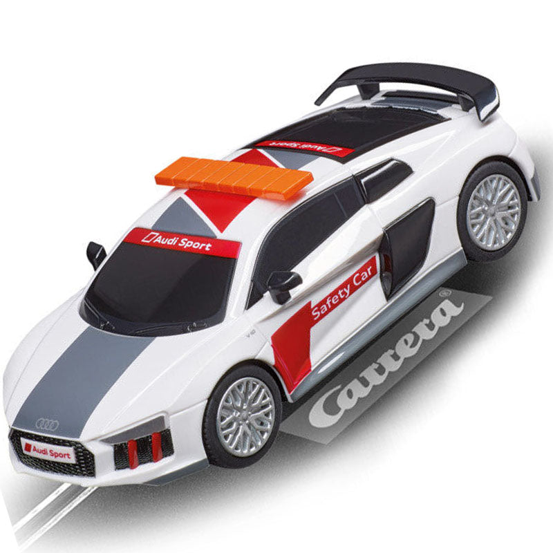 Carrera 64063 GO!!! Audi R8 V10 Plus Safety Car w/ Lights 1/43 Scale Slot Car - PowerHobby