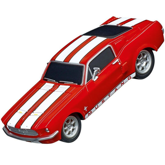 Carrera 64120 GO!!! 1967 Ford Mustang Race Red 1/43 Scale Slot Car - PowerHobby