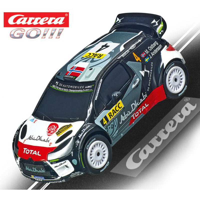 Carrera 64156 GO!!! Citroen DS3 WRC Ostberg Rally 1/43 Scale Slot Car - PowerHobby