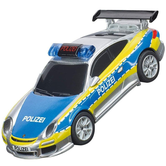 Carrera 64174 GO!!! Porsche 911 Polizei Police w/ Lights 1/43 Scale Slot Car - PowerHobby