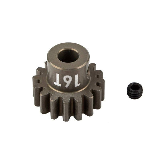 Associated 89597 Pinion Gear 16 Tooth-MOD 1 5mm Shaft Aluminum RC8B3e - PowerHobby