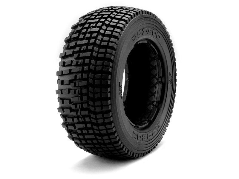 Hot Bodies 67867 Rodeoo Tire White Rear (2) Baja 5SC/5T/5SC SS/5b SS - PowerHobby