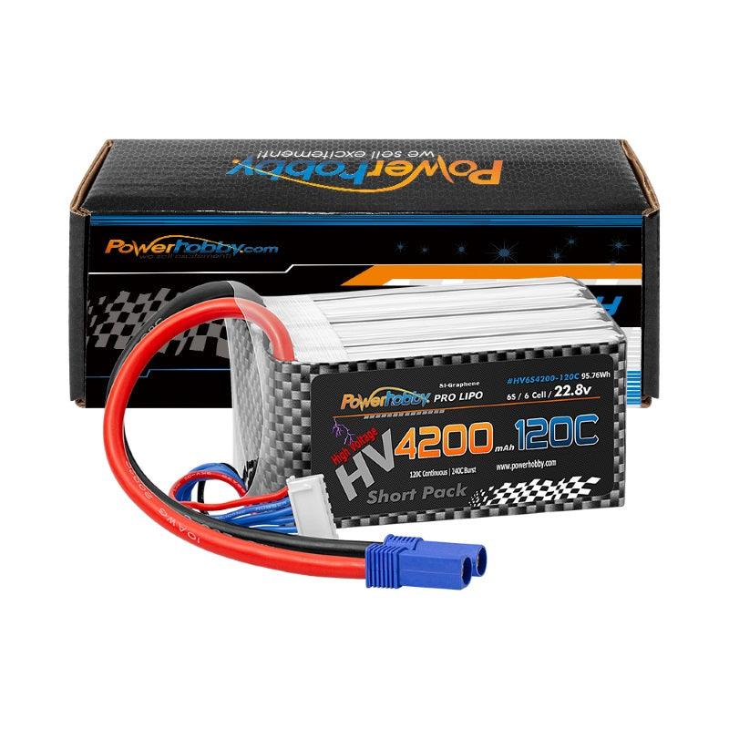 Powerhobby 6S 22.8V 4200mah 120C GRAPHENE + HV Lipo Battery w EC5 Plug - PowerHobby