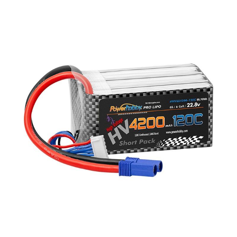 Powerhobby 6S 22.8V 4200mah 120C GRAPHENE + HV Lipo Battery w EC5 Plug - PowerHobby
