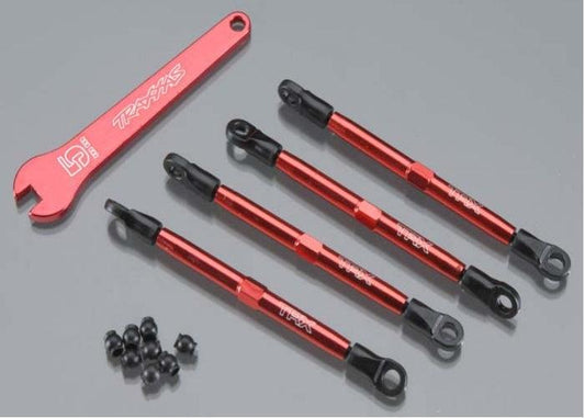 Traxxas 7138X Aluminum Toe Links Red 1/16 E-Revo Summit Grave Digger - PowerHobby