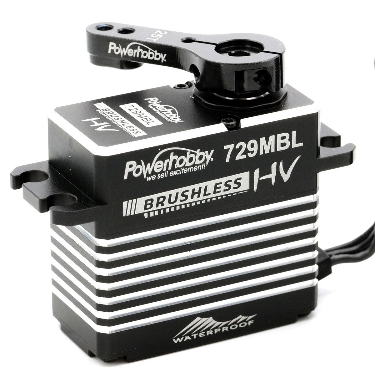 Powerhobby 729MBL HV Waterproof Brushless Steel Gear Servo / Aluminum Case - PowerHobby