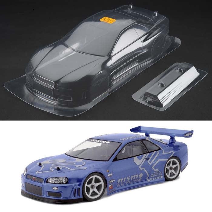 HPI Racing 7427 Nissan Skyline R34 GT-R Clear Body 200mm Sprint 2 / Drift / E10 - PowerHobby
