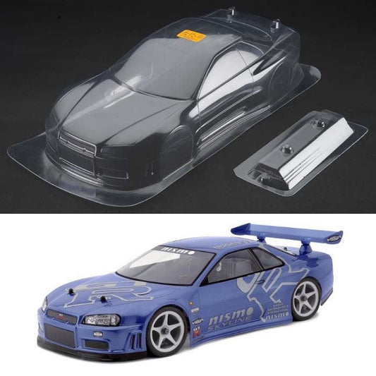 HPI Racing 7427 Nissan Skyline R34 GT-R Clear Body 200mm Sprint 2 / Drift / E10 - PowerHobby