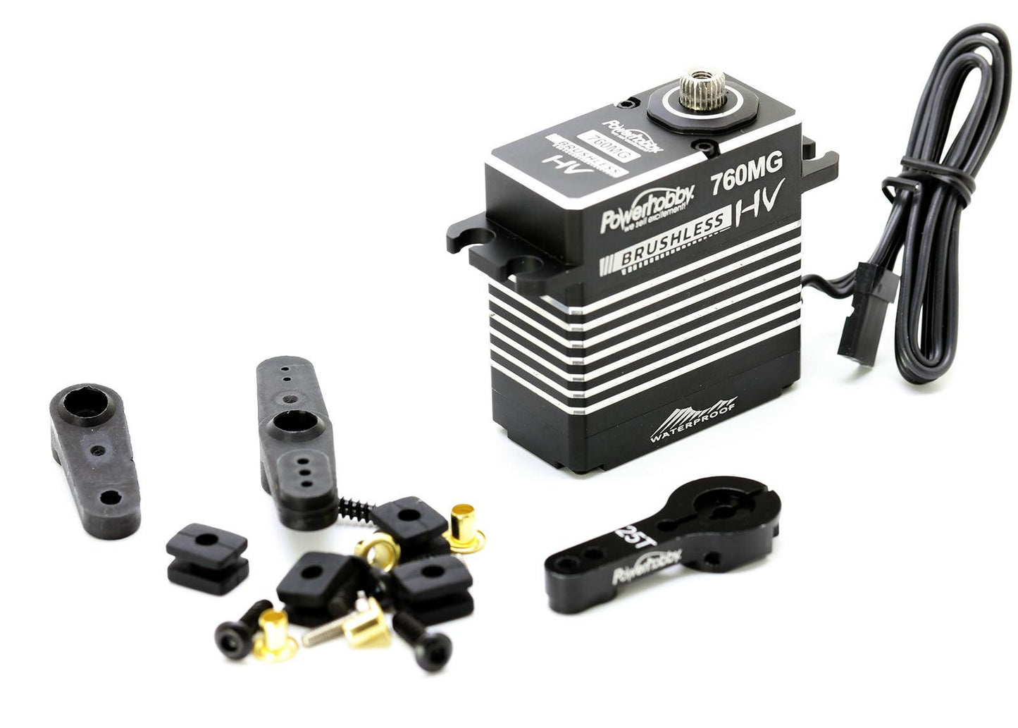 Powerhobby 760MG HV Waterproof Brushless Steel Gear Servo / Aluminum
