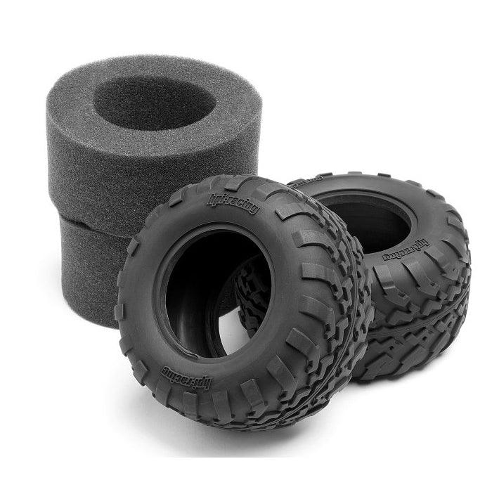 HPI 105282 2.2" GT2 Tire Set (D Compound) (2) (2.2in/109x57mm) Savage Firestorm - PowerHobby