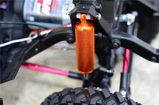 GPM ALUMINUM F / R INTERNAL SHOCKS RETICULATED PATTERN TRAXXAS TRX-4 BLACK - PowerHobby