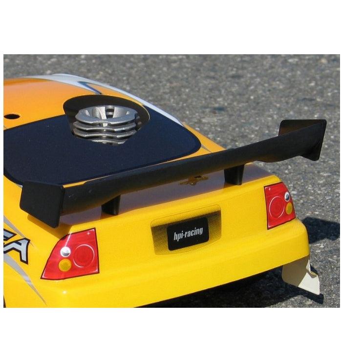 HPI Racing 85197 1/10 Molded Wing Set Black (2) Discount Tire / E10 Ford Mustang - PowerHobby