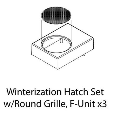 Athearn ATHG19290 HO Scale Winterization Hatch Set w/Round Grille F-Unit - PowerHobby