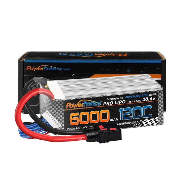 POWERHOBBY 8S 30.4V 6000MAH 120C GRAPHENE + HV LIPO BATTERY W QS8 POWERHOBBY 8S 30.4V 6000MAH 120C GRAPHENE + HV LIPO BATTERY W QS8