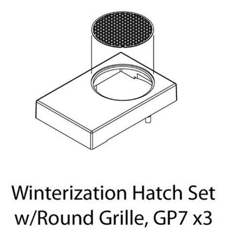 Athearn ATHG62287 HO Scale Winterization Hatch Set w/Round Grille GP-7(3) - PowerHobby