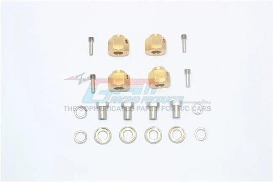 GPM BRASS WHEEL HEX ADAPTERS 9MM TRAXXAS TRX-4 - PowerHobby