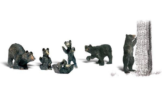 Woodland Scenics A2737 O Train Figures Black Bears - PowerHobby