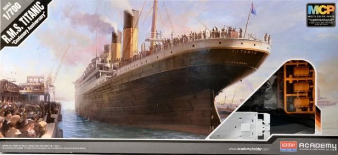 Academy ACA14214 1:700 RMS Titanic "Centenary Anniversary" Plastic Model Kit - PowerHobby