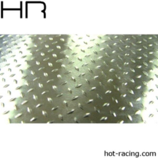 Hot Racing ACC1808DP 1/10 Scale Aluminum Silver Diamond Plate 9X11 - PowerHobby