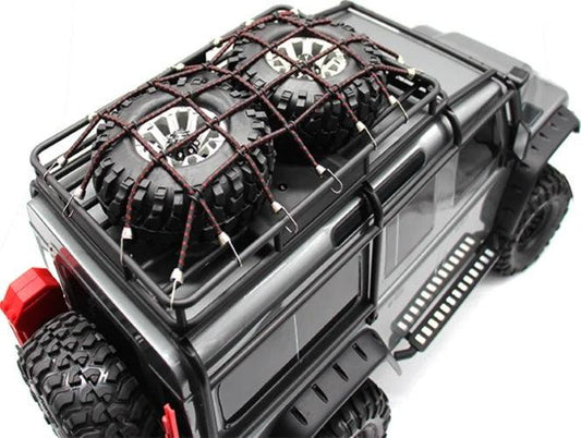 Hot Racing ACC468KN02 rc 1/10 scale cargo net black red Kit - PowerHobby