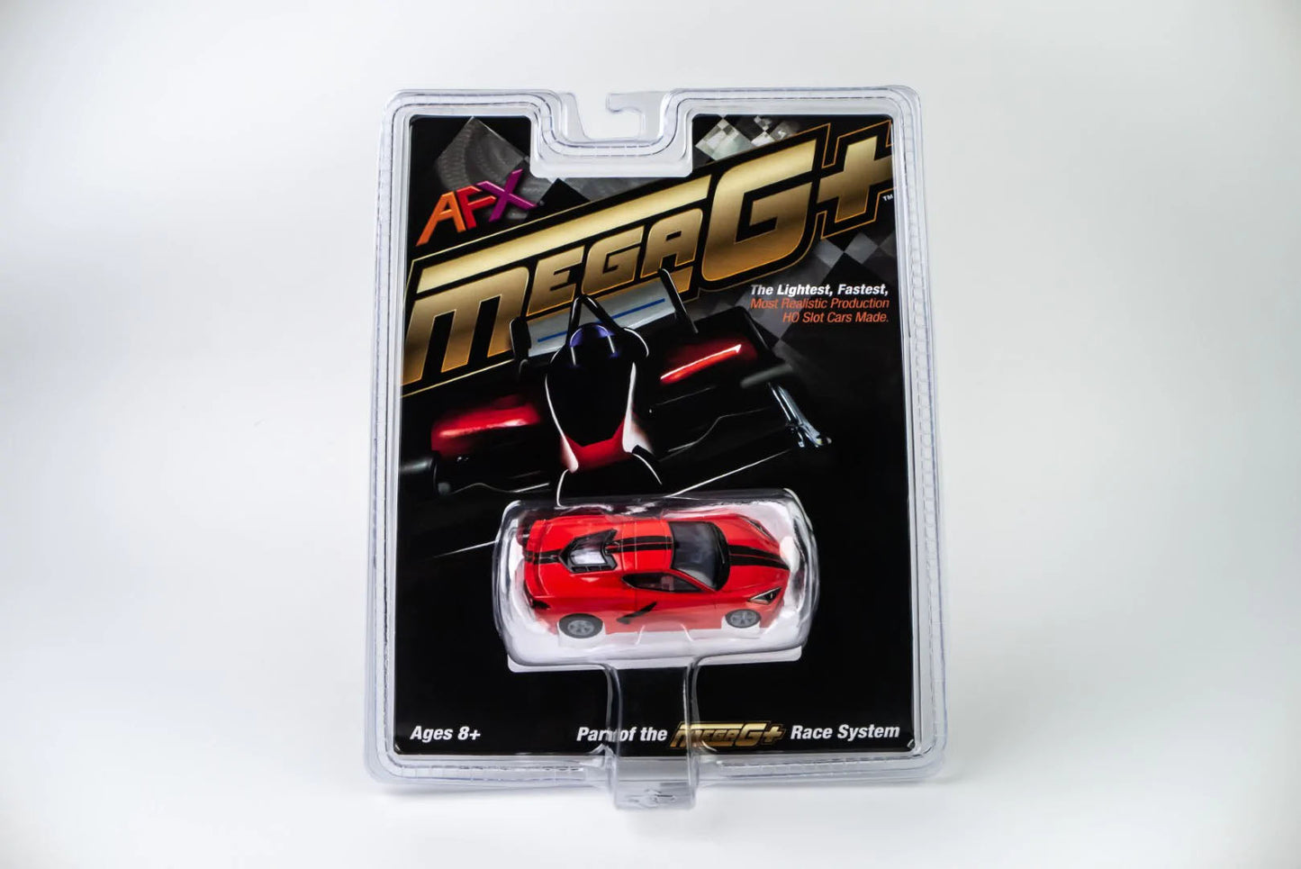 AFX 22011 Corvette C8 Torch Red Mega G+ HO Slot Car AFX22011 MegaG Plus - PowerHobby
