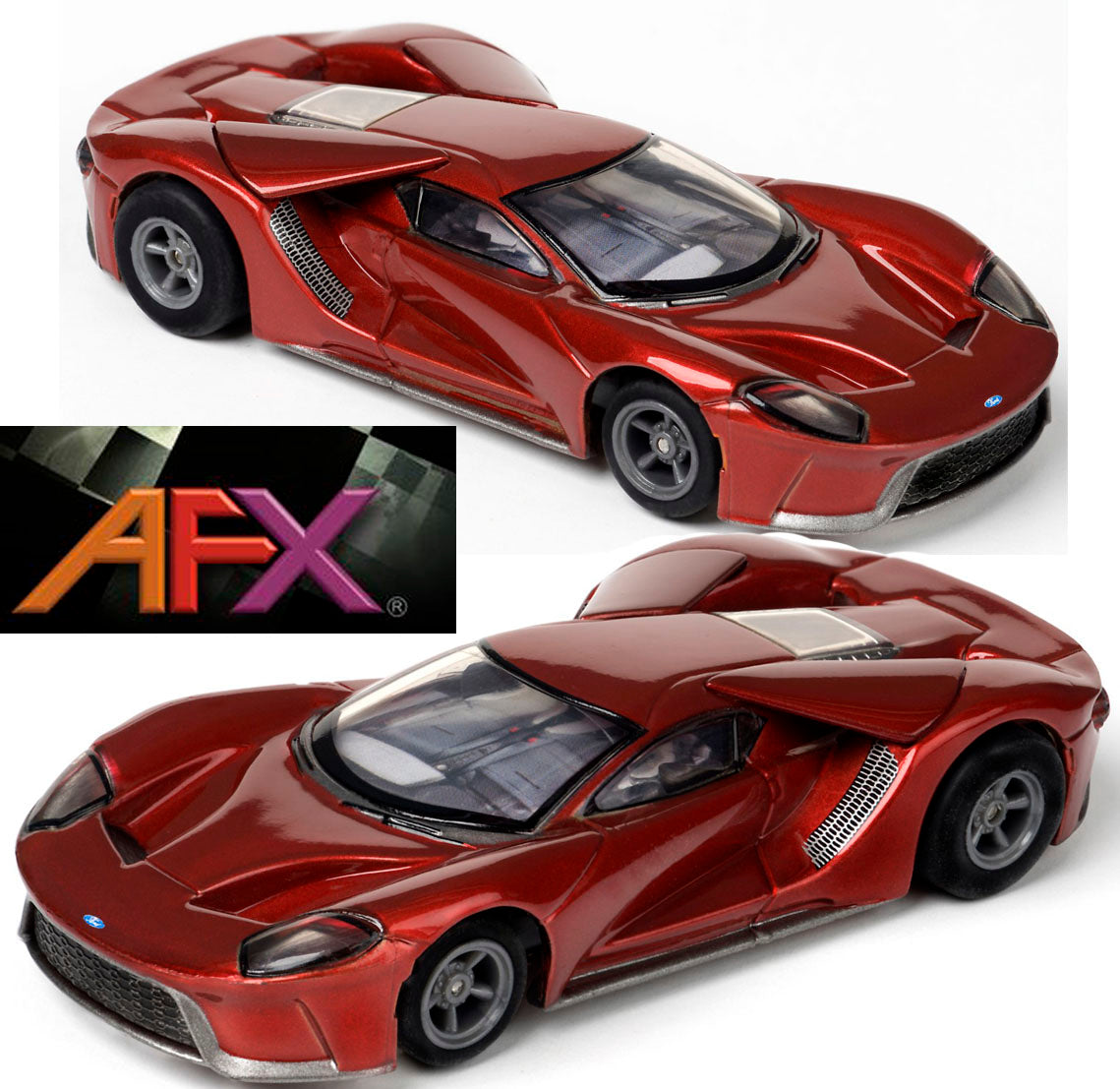AFX 22030 Ford GT Liquid Red MegeG+ Mega G+ Ho slot car AFX22030 - PowerHobby