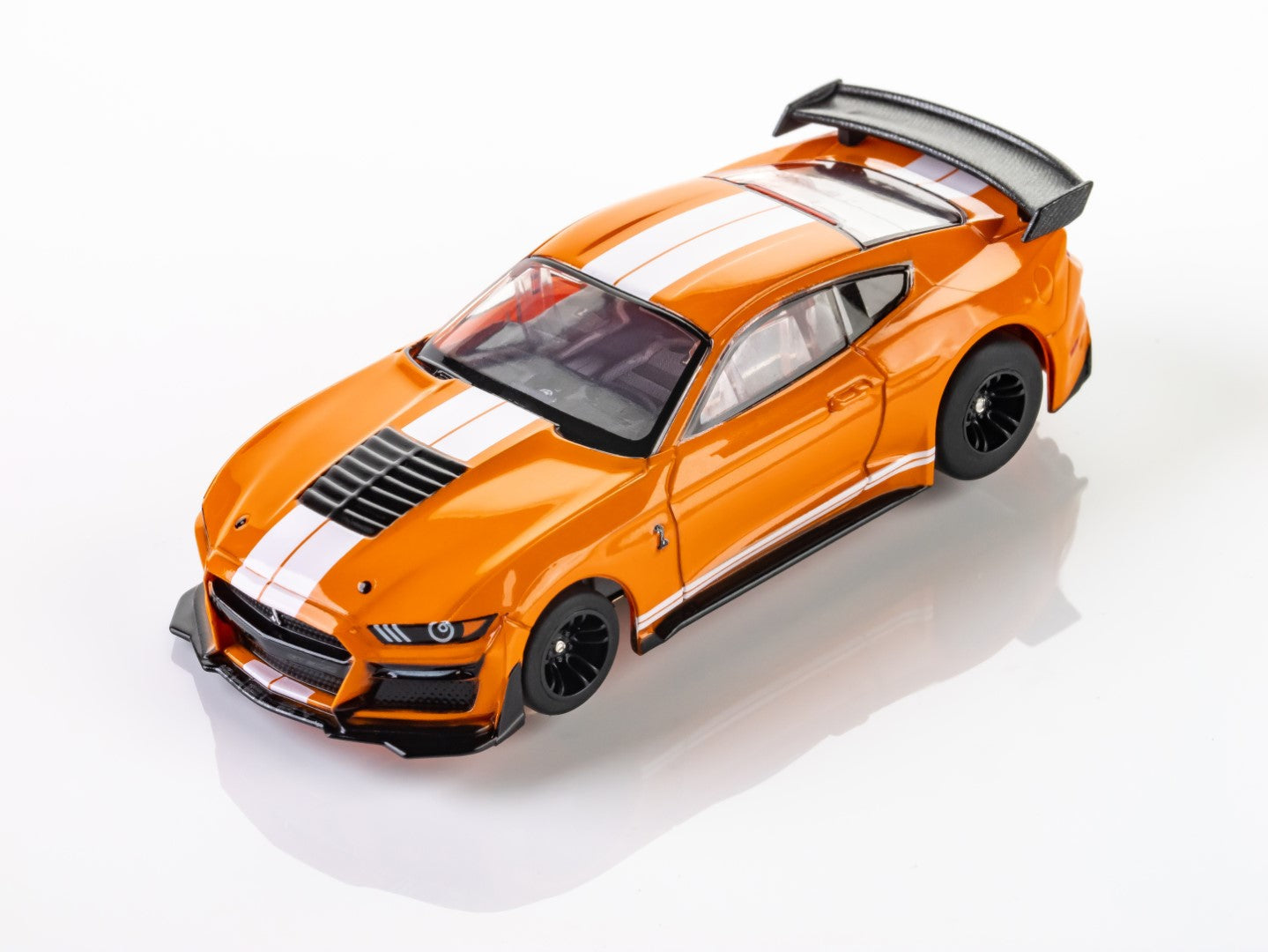 AFX 22069 Ford Mustang GT500 Twister Orange HO Scale Slot Car MegaG Plus - PowerHobby