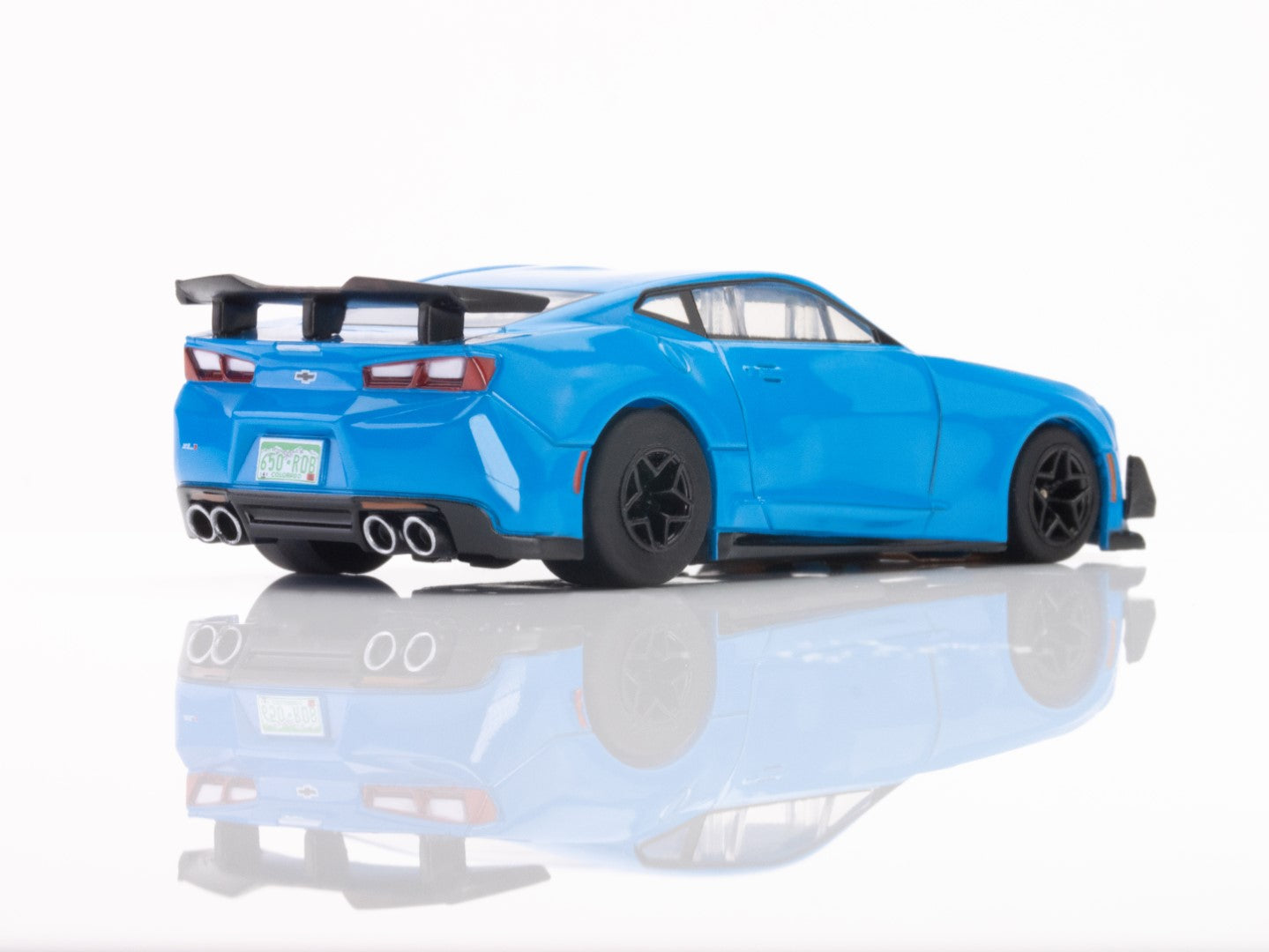 AFX 22079 2021 Chevy Camaro ZL1 Rapid Blue HO Scale Slot Car MegaG Plus - PowerHobby