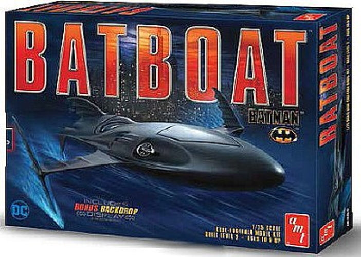 AMT AMT1025 1:25 Batman Batboat Car Plastic Model Kit - PowerHobby