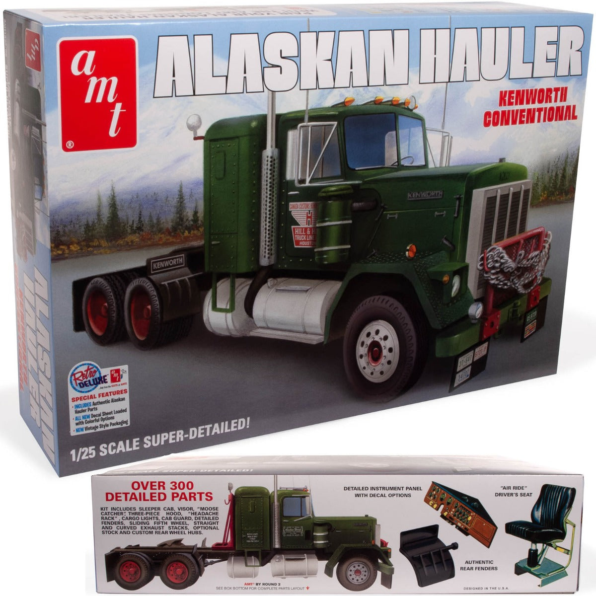 AMT 1/25 Alaskan Hauler Kenworth Tractor Truck Plastic Model Kit AMT1339 - PowerHobby